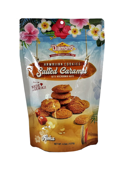 Diamond Bakery Hawaiian Cookies Salted Caramel w/ Macnut 4.5 oz