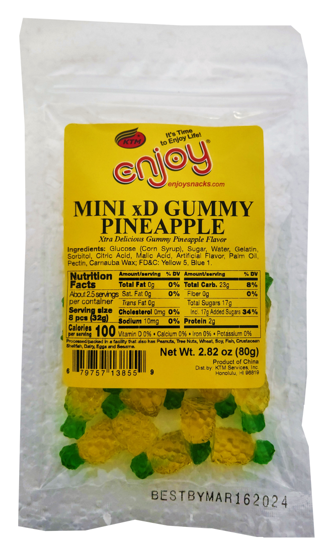 Enjoy Mini xD Gummy Pineapple 2.82oz