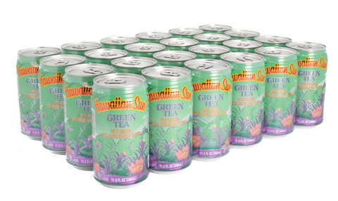 Hawaiian Sun Drink - Green Tea with Ginseng (24 Pack)  **Limit 2 cases per purchase transaction**