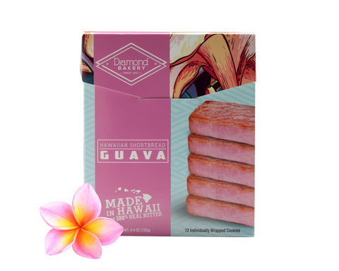 Diamond Bakery Hawaiian Shortbread Cookies 4.4 oz. - Guava