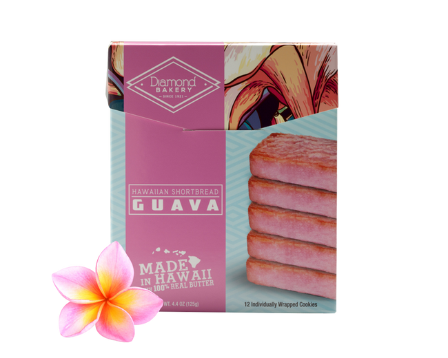 Diamond Bakery Hawaiian Shortbread Cookies 4.4 oz. - Guava