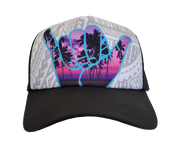 Hawaiian Headwear Photo Sunset Foam Trucker Hat