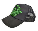 Hawaiian Headwear Tribal Shaka & Hawaiian Islands Foam Trucker Hat - Green