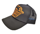 Hawaiian Headwear Tribal Shaka & Hawaiian Islands Foam Trucker Hat - Orange
