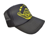 Hawaiian Headwear Tribal Shaka & Hawaiian Islands Foam Trucker Hat - Yellow
