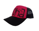 Hawaiian Headwear Tribal Aloha Foam Trucker Hat - Hot Pink