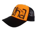 Hawaiian Headwear Tribal Aloha Foam Trucker Hat - Orange