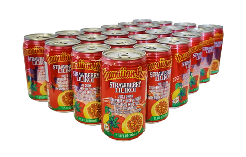 Hawaiian Sun Drink - Strawberry Lilikoi (24 Pack)  **Limit 2 cases per purchase transaction8*