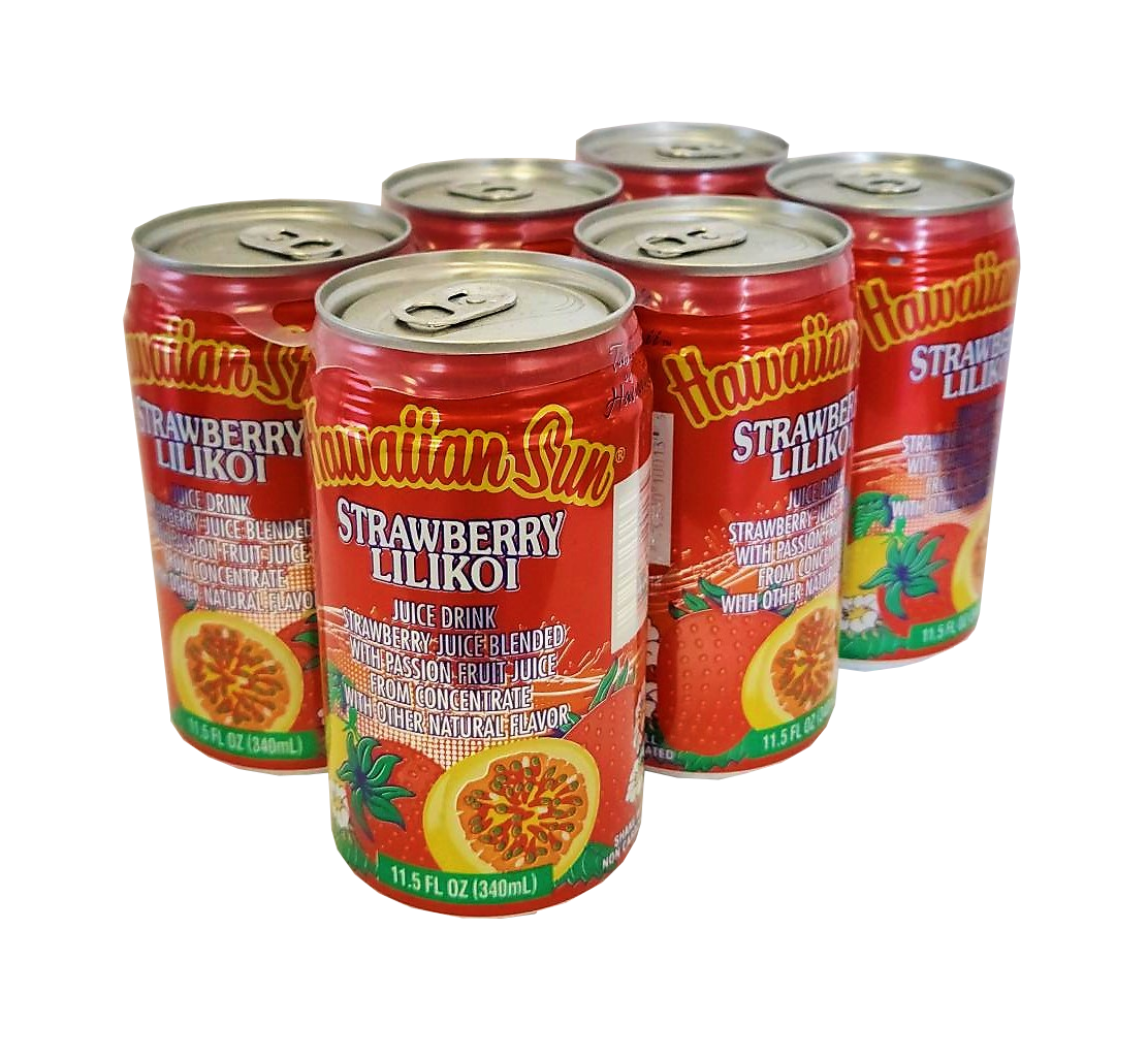 Hawaiian Sun Drink - Strawberry Lilikoi 11.5oz (Pack of 6) **Limit