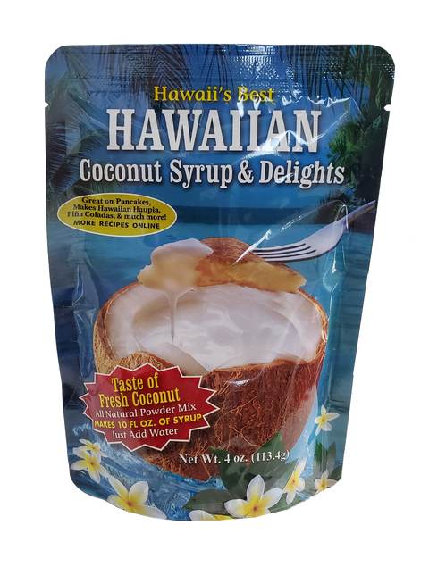 Hawaii's Best Hawaiian Coconut Syrup & Delights 4oz
