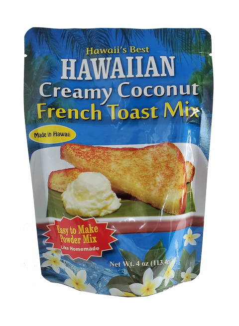 Hawaii's Best Hawaiian Creamy Coconut French Toast Mix 4oz