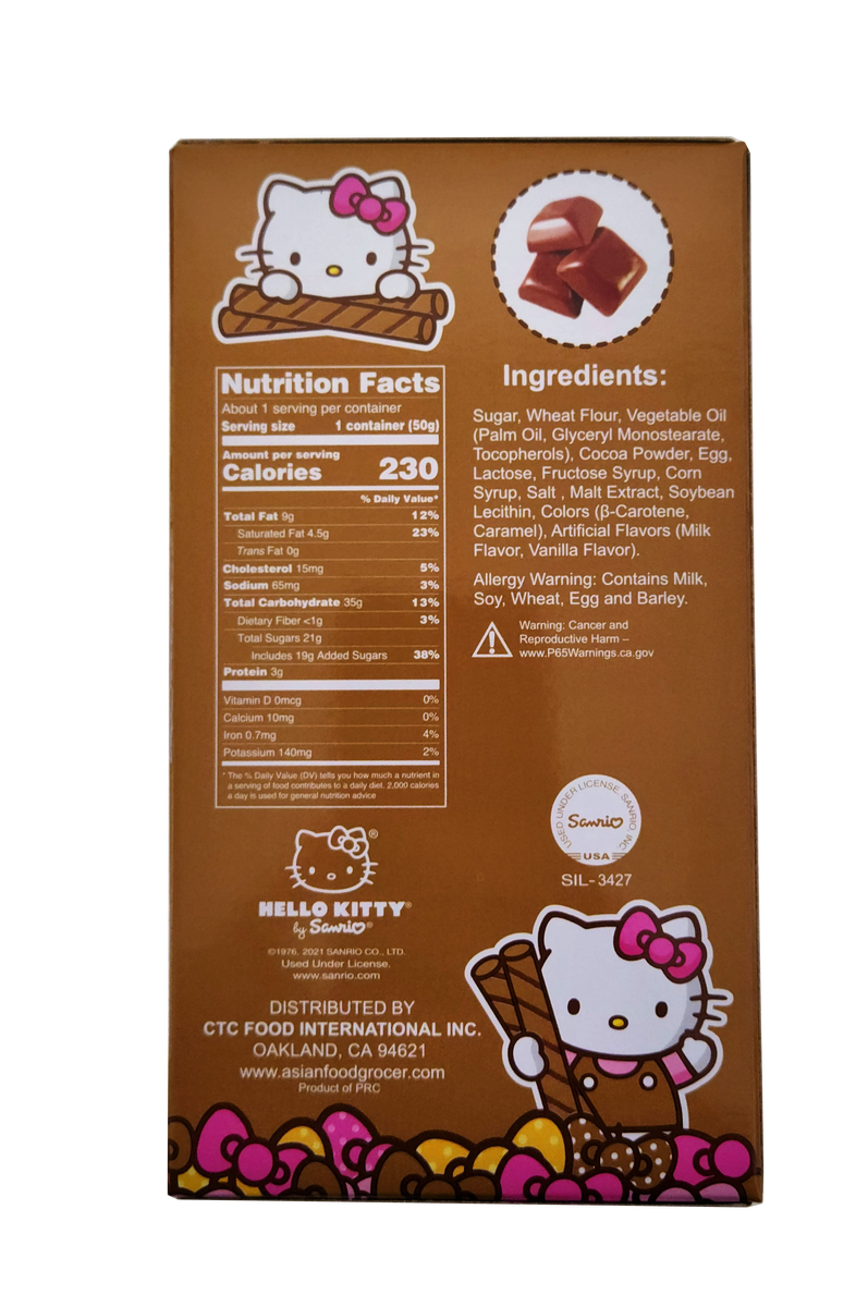 Hello Kitty Wafer Cookies Chocolate Flavor 1.76oz Hawaii Food To You