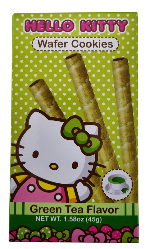 Hello Kitty Wafer Cookies Green Tea Flavor 1.76oz
