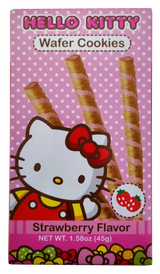 Hello Kitty Wafer Cookies Strawberry Flavor 1.76oz