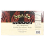 Hawaiian Sun 70% Cacao Dark Chocolate Covered Macadamia Nuts 5oz
