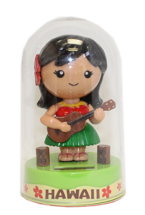 Solar Hula Doll Green Ukulele