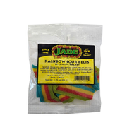 Jade Rainbow Sour Belts w/ Li Hing Packet 2.25 oz (NOT FOR SALE TO CALIFORNIA)