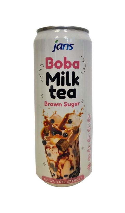 JANS Boba Milk Tea Brown Sugar 16.6 oz
