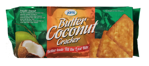 JANS Butter Coconut Cracker 6.7oz.