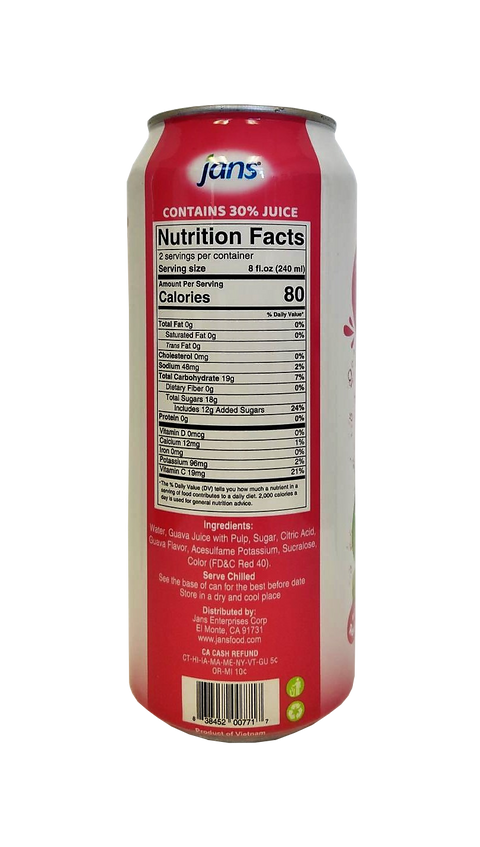 JANS Juice Drink - Pink Guava 16.9 oz