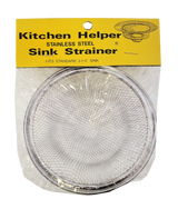 Kitchen Helper Stainless Steel Sink Strainer 3-1/4"