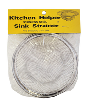 Kitchen Helper Stainless Steel Sink Strainer 3-1/4"