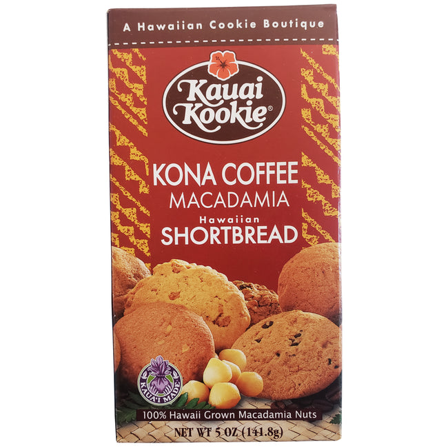 Kauai Kookie Kona Coffee Macadamia Cookies 4.5oz