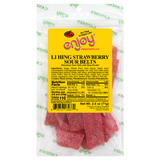 Enjoy Li Hing Strawberry Sour Belts 2.5oz