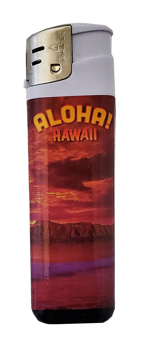 Hand Lighter - Aloha Hawaii Diamond Head