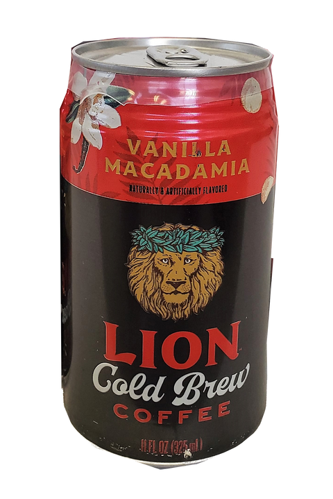 Lion Ready-To-Drink Vanilla Macadamia Cold Brew Coffee 11 oz