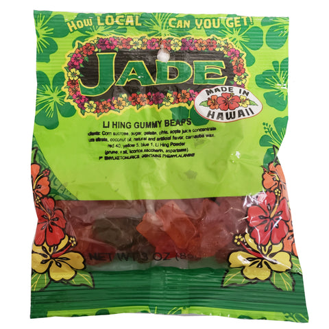 Jade Li Hing Gummy Bears 2.5 oz (NOT FOR SALE TO CALIFORNIA)