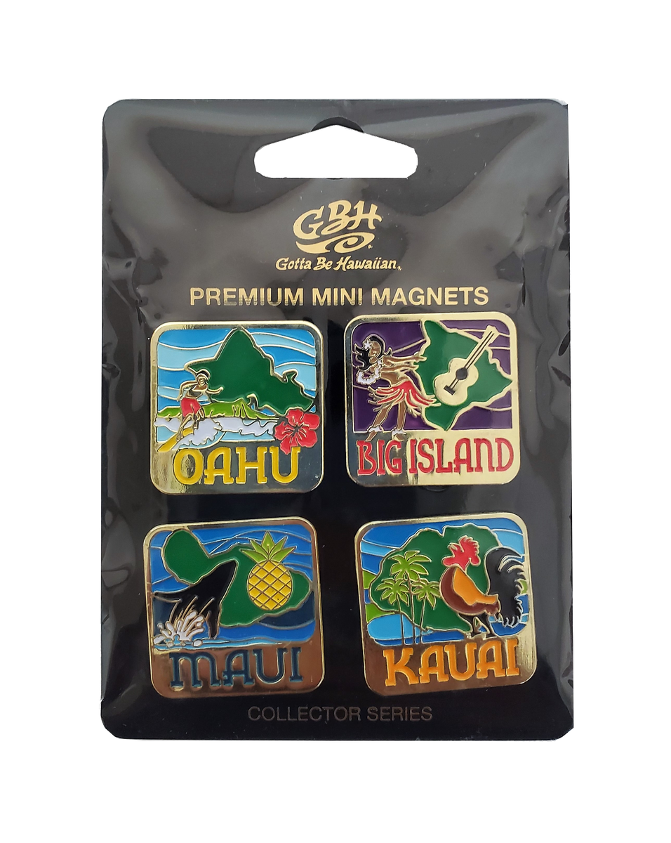 Mini Magnet Set - Hawaiian Islands( 4 Piece)– Hawaii Food To You