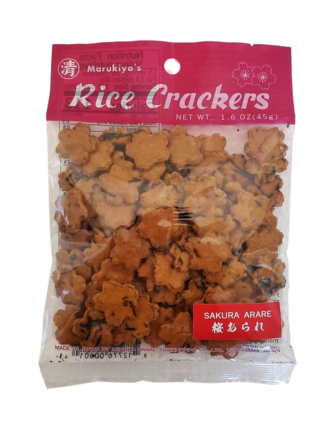 Marukiyo's Rice Crackers Sakura Arare 1.76oz