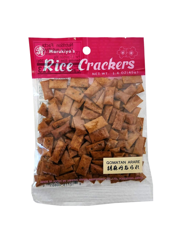 Marukiyo's Rice Crackers Gomatan Arare 1.76oz
