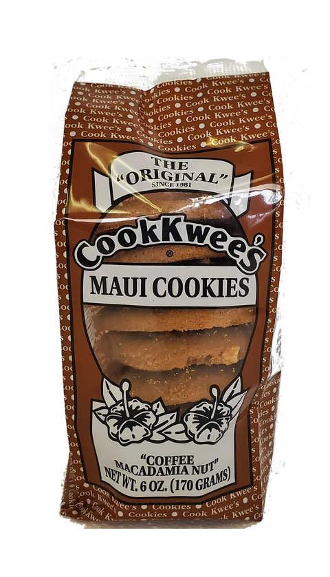 CookKwees Maui Cookies Coffee Macadamia Nut 6oz.