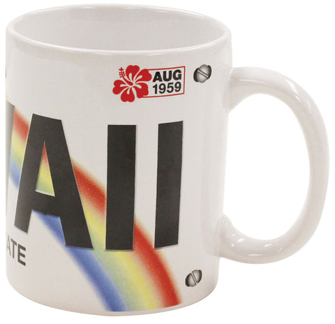 Mug - Hawaii License  11 oz | Comes in a Mug Box