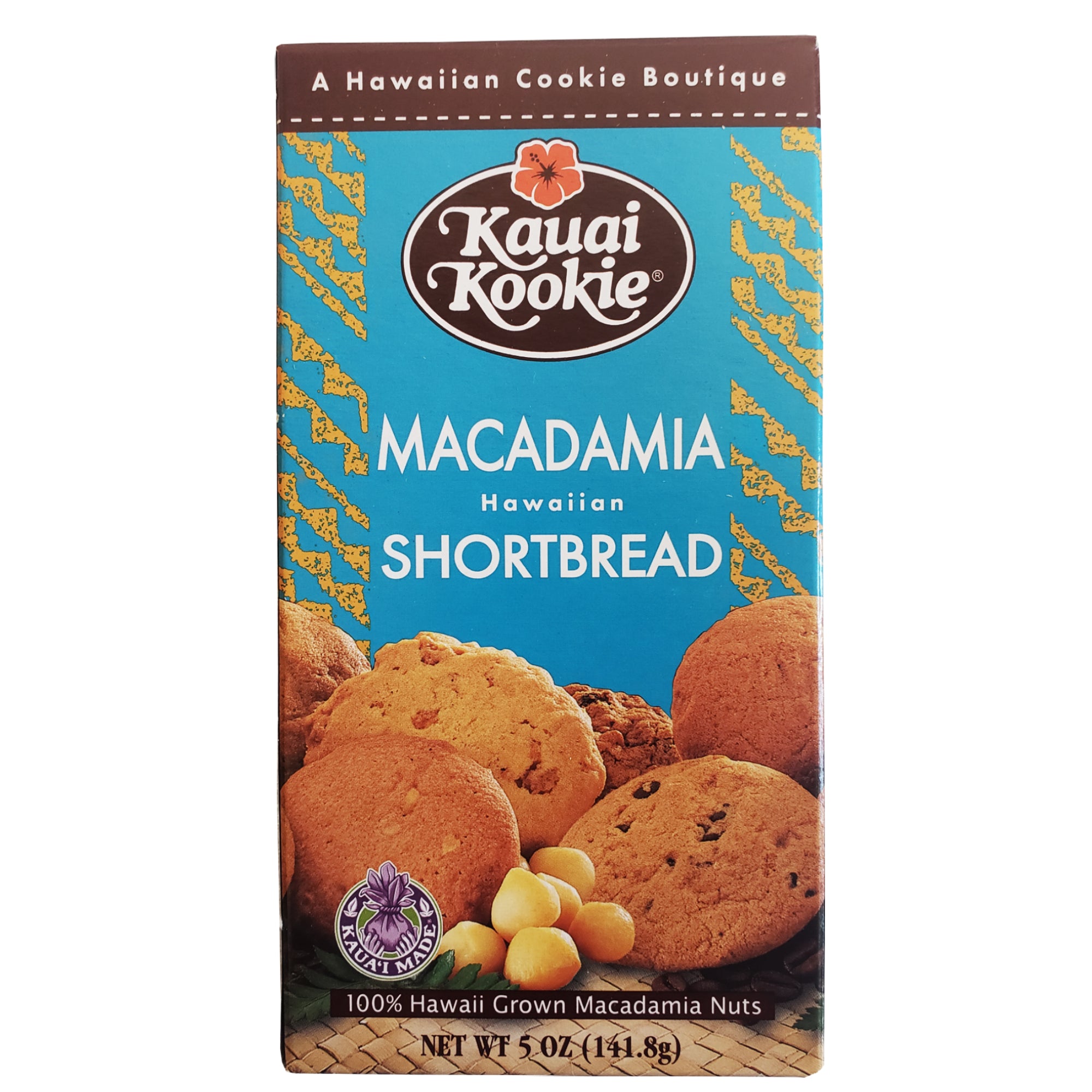Kauai Kookie Macadamia Nut Shortbread Cookies 4.5 oz– Hawaii Food