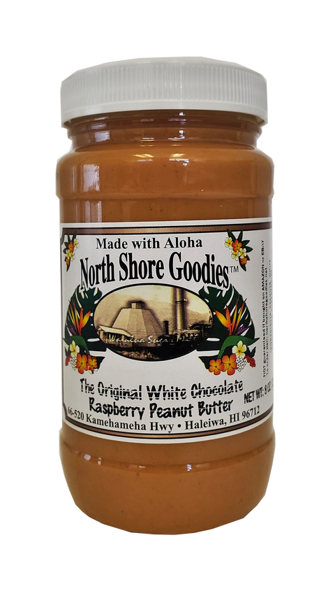 North Shore Goodies The Original White Chocolate Raspberry Peanut Butter 8 oz