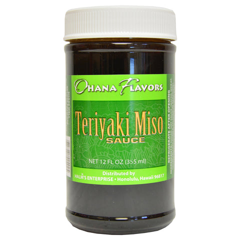 Ohana Flavors Teriyaki Miso Sauce 12oz