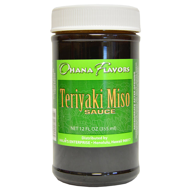 Ohana Flavors Teriyaki Miso Sauce 12oz