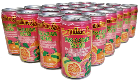 Hawaiian Sun Drink - Pass-O-Guava (24 Pack)  **Limit 2 cases per purchase transaction**