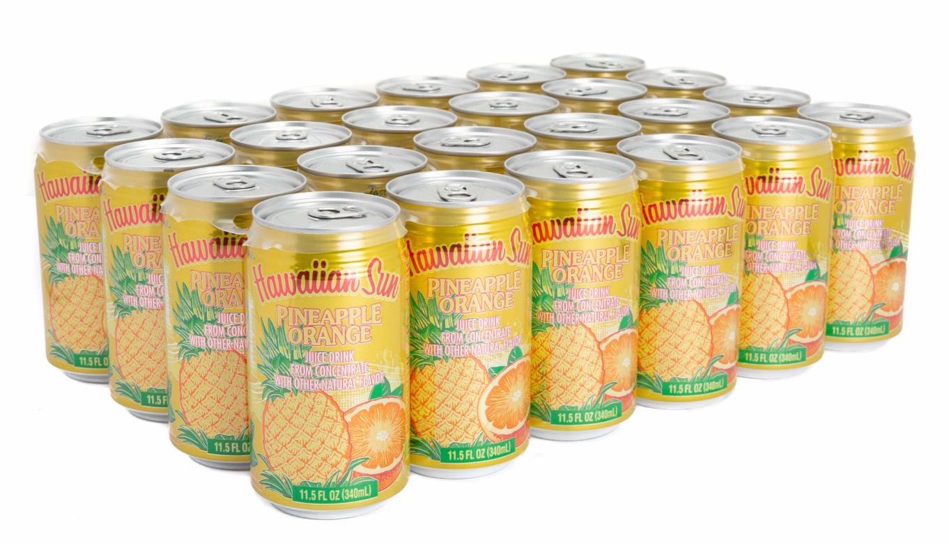 Hawaiian Sun Drink - Pineapple Orange (24 Pack) | Free Shipping