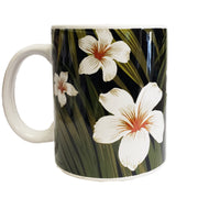 Mug - Plumeria Palm Black 11 oz | Comes in a Mug Box