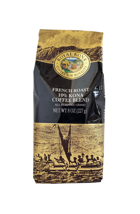 Royal Kona Coffee - French Roast 10% Coffee Blend 8oz