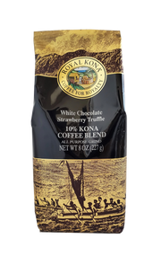 Royal Kona Coffee - White Chocolate Strawberry Truffle 10% Coffee Blend 8oz