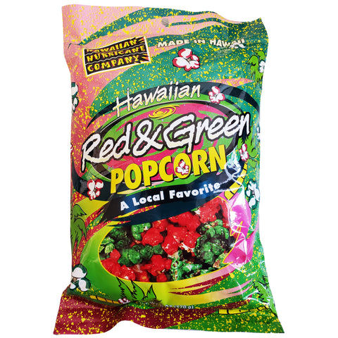 Hawaiian Hurricane Company Hawaiian Hurricane Pre-Popped Popcorn Red and Green 6.0 oz