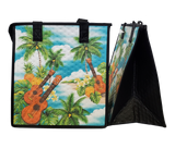 Tropical Paper Garden Hawaiian Hot/Cold Reusable Medium Bag - SAND CASTLE TURQ