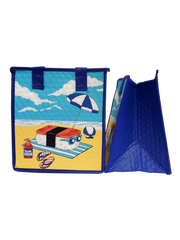 Tropical Paper Garden Hawaiian Hot/Cold Reusable Small Bag - SPF MUSUBI BLUE