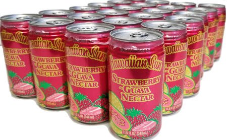 Hawaiian Sun Drink - Strawberry Guava (24 Pack)  **Limit 2 cases per purchase transaction**