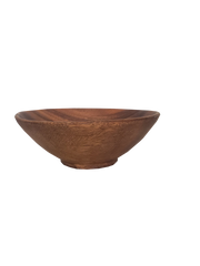 Wooden Round/Wok Bowl 3" x 7"